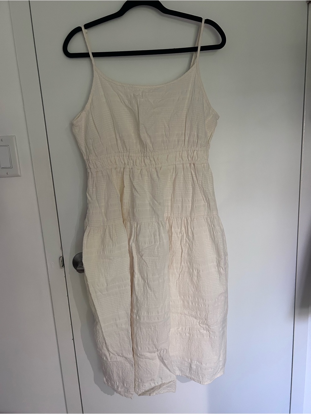100% Cotton Cream Summer Dress